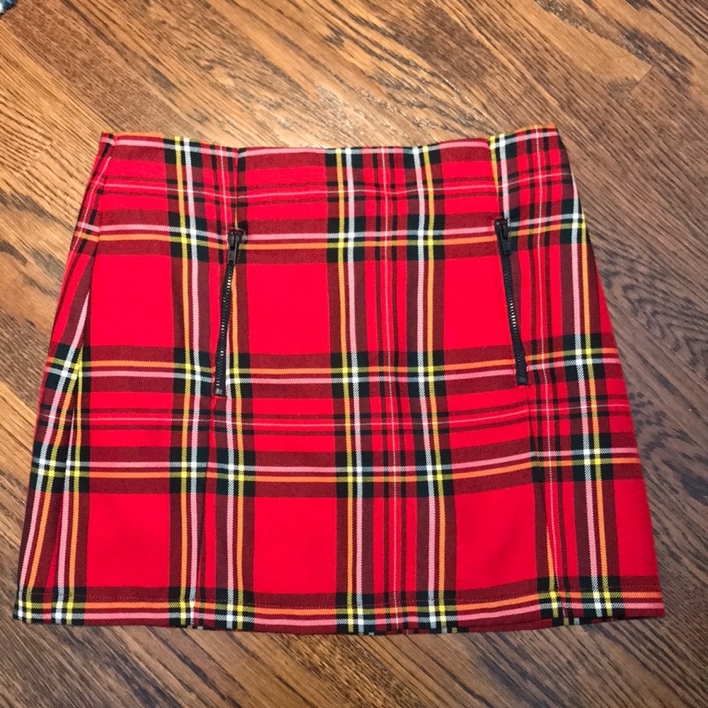 Topshop plaid skirt